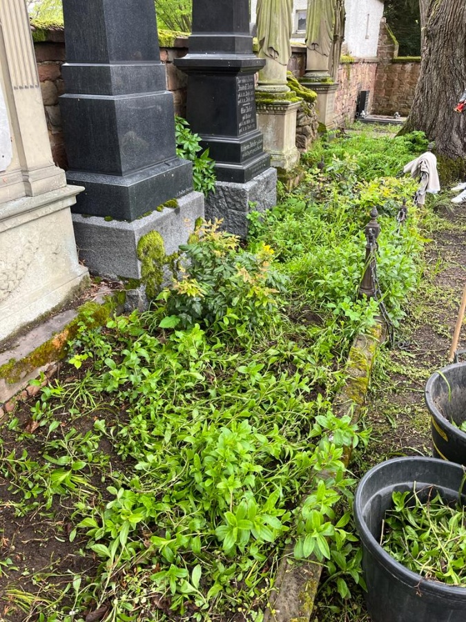 Aufäumaktion städtischer Friedhof 2023